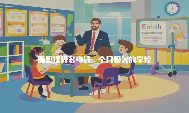 雅思课程多少钱一个月报名的学校
