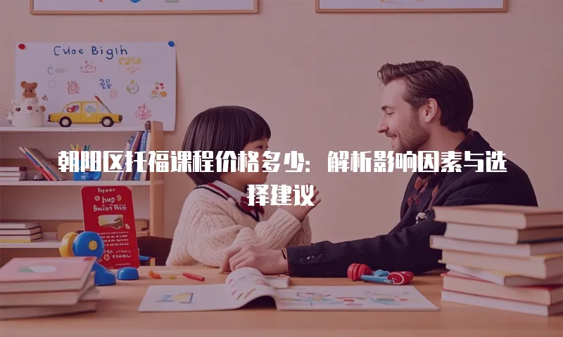 朝阳区托福课程价格多少：解析影响因素与选择建议