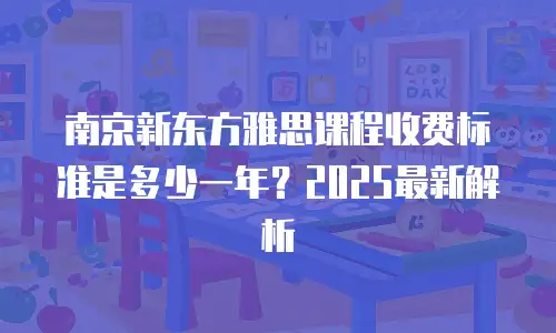 南京新东方雅思课程收费标准是多少一年？2025最新解析