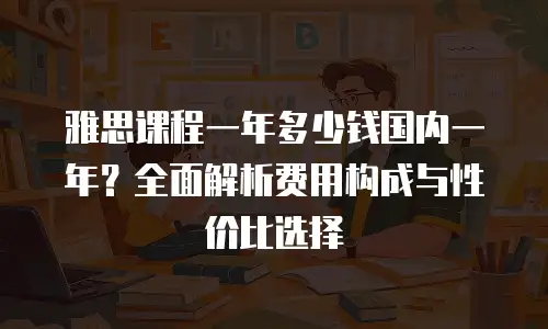 雅思课程一年多少钱国内一年？全面解析费用构成与性价比选择