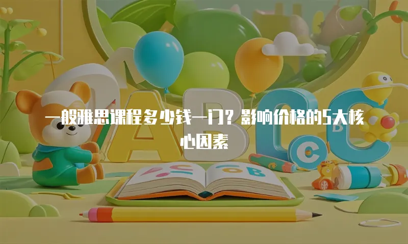 一般雅思课程多少钱一门？影响价格的5大核心因素  