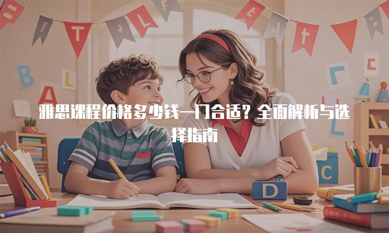 雅思课程价格多少钱一门合适？全面解析与选择指南