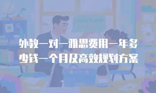 外教一对一雅思费用一年多少钱一个月及高效规划方案