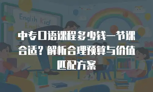 中专口语课程多少钱一节课合适？解析合理预算与价值匹配方案