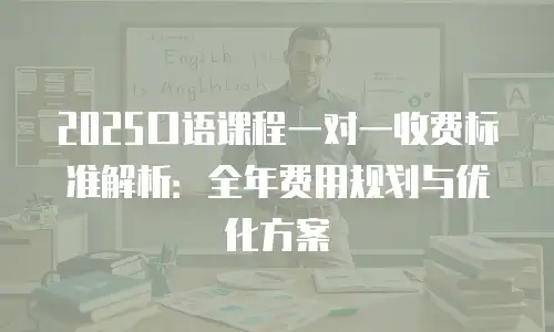 2025口语课程一对一收费标准解析：全年费用规划与优化方案