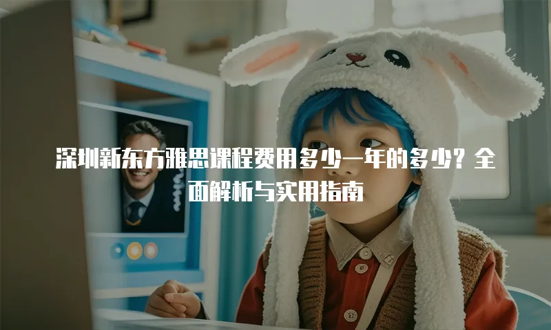 深圳新东方雅思课程费用多少一年的多少？全面解析与实用指南