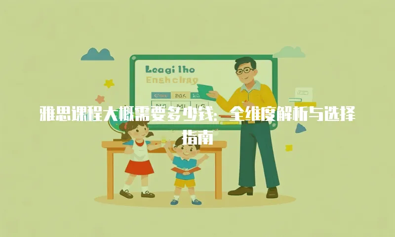 雅思课程大概需要多少钱：全维度解析与选择指南