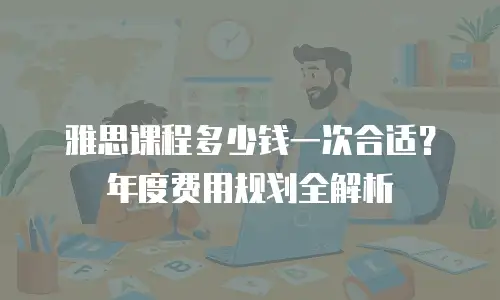 雅思课程多少钱一次合适？年度费用规划全解析