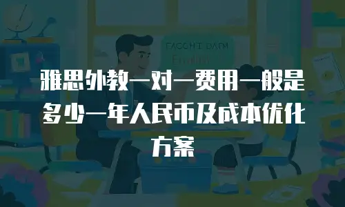 雅思外教一对一费用一般是多少一年人民币及成本优化方案