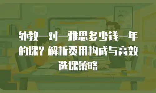 外教一对一雅思多少钱一年的课？解析费用构成与高效选课策略