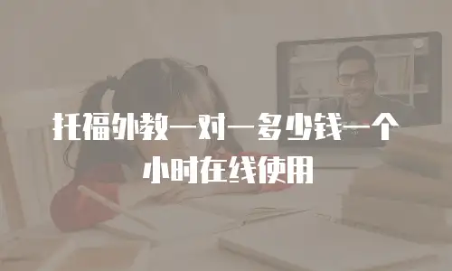 托福外教一对一多少钱一个小时在线使用