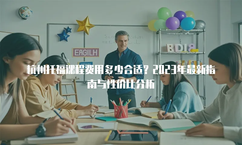 杭州托福课程费用多少合适？2023年最新指南与性价比分析