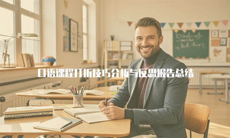 口语课程打折技巧分析与反思报告总结
