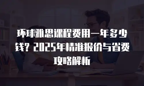 环球雅思课程费用一年多少钱？2025年精准报价与省费攻略解析