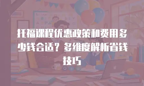 托福课程优惠政策和费用多少钱合适？多维度解析省钱技巧