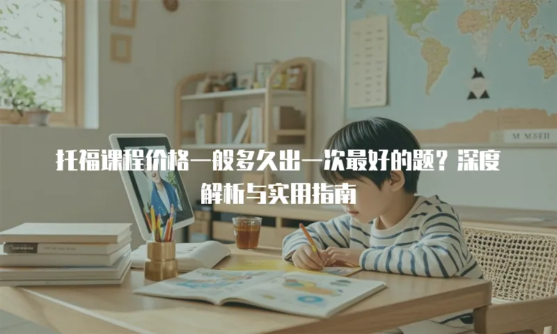 托福课程价格一般多久出一次最好的题？深度解析与实用指南