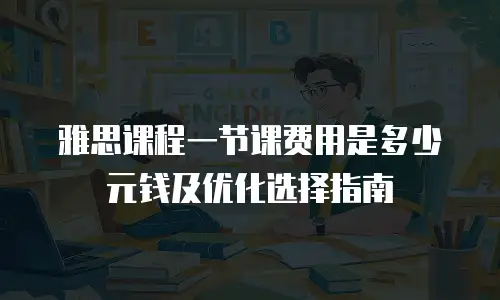 雅思课程一节课费用是多少元钱及优化选择指南