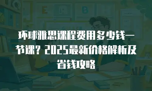 环球雅思课程费用多少钱一节课？2025最新价格解析及省钱攻略