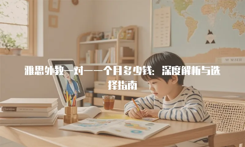 雅思外教一对一一个月多少钱：深度解析与选择指南
