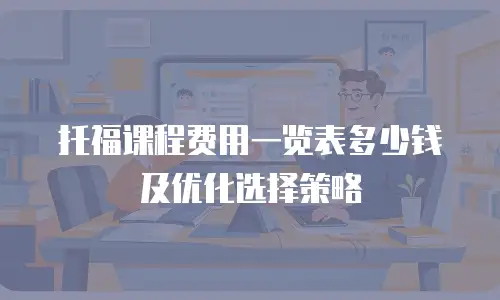 托福课程费用一览表多少钱及优化选择策略