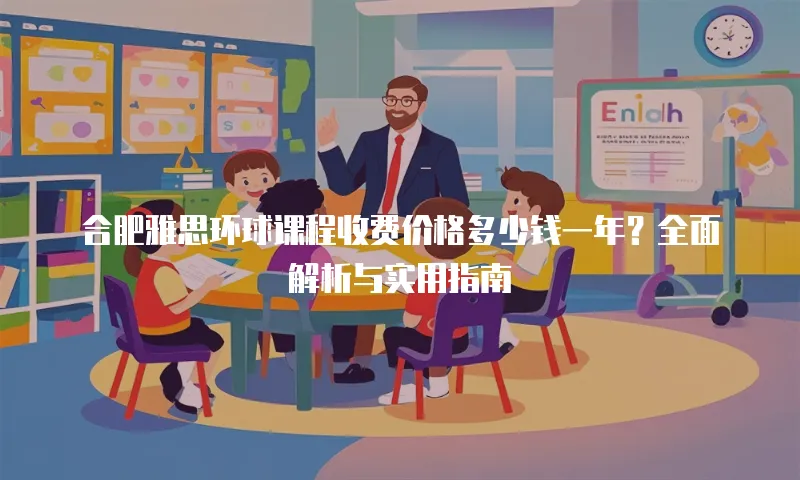 合肥雅思环球课程收费价格多少钱一年？全面解析与实用指南