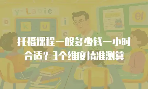 托福课程一般多少钱一小时合适？3个维度精准测算