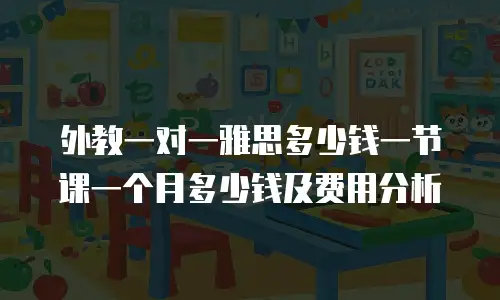 外教一对一雅思多少钱一节课一个月多少钱及费用分析