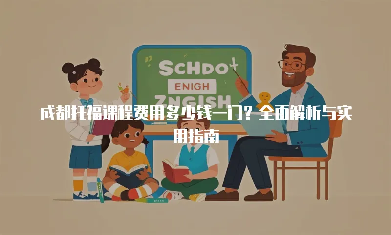 成都托福课程费用多少钱一门？全面解析与实用指南