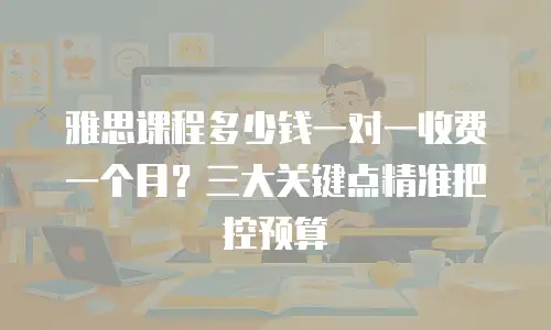 雅思课程多少钱一对一收费一个月？三大关键点精准把控预算
