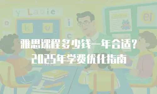 雅思课程多少钱一年合适？2025年学费优化指南