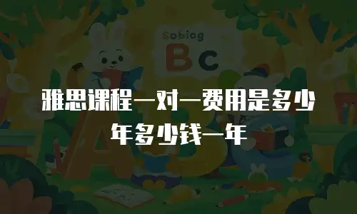雅思课程一对一费用是多少年多少钱一年