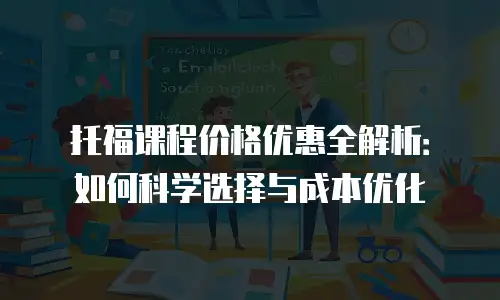 托福课程价格优惠全解析：如何科学选择与成本优化