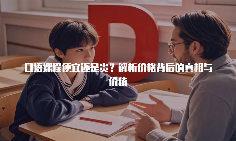 口语课程便宜还是贵？解析价格背后的真相与价值
