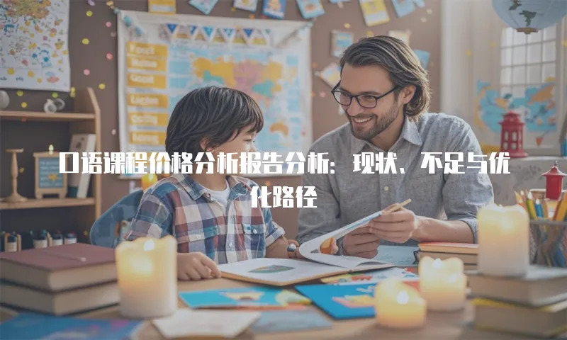 口语课程价格分析报告分析：现状、不足与优化路径