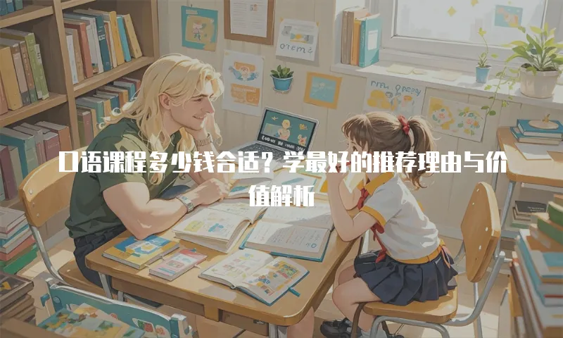 口语课程多少钱合适？学最好的推荐理由与价值解析