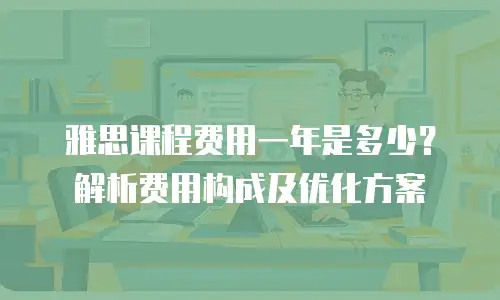 雅思课程费用一年是多少？解析费用构成及优化方案