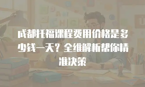 成都托福课程费用价格是多少钱一天？全维解析帮你精准决策