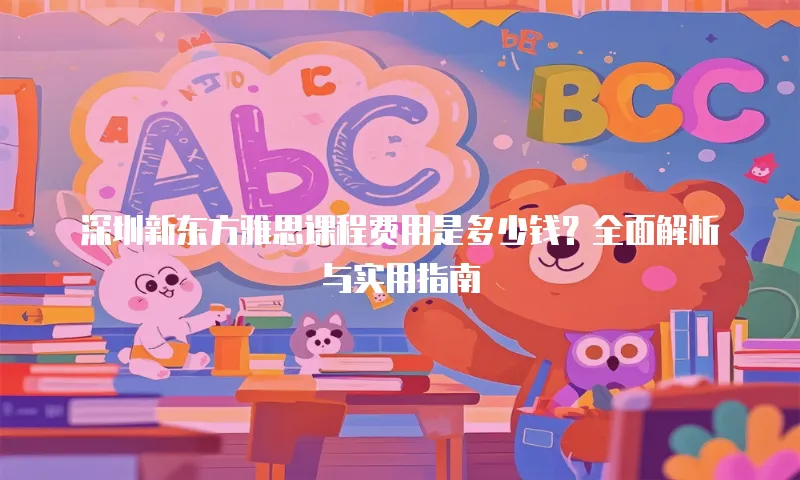深圳新东方雅思课程费用是多少钱？全面解析与实用指南