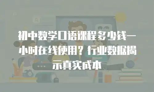 初中数学口语课程多少钱一小时在线使用？行业数据揭示真实成本