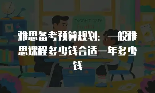 雅思备考预算规划：一般雅思课程多少钱合适一年多少钱