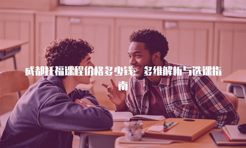 成都托福课程价格多少钱：多维解析与选课指南