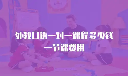 外教口语一对一课程多少钱一节课费用