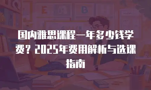 国内雅思课程一年多少钱学费？2025年费用解析与选课指南