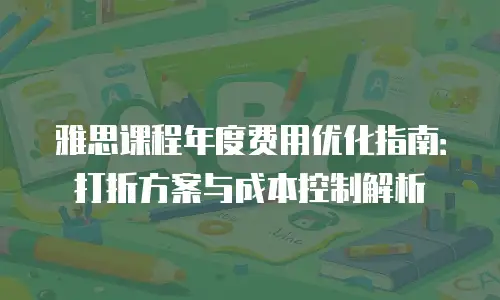 雅思课程年度费用优化指南：打折方案与成本控制解析