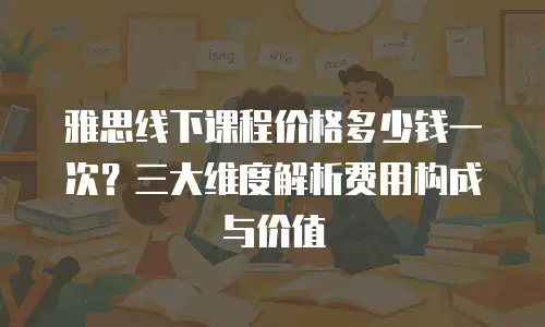 雅思线下课程价格多少钱一次？三大维度解析费用构成与价值