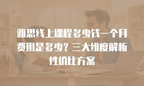 雅思线上课程多少钱一个月费用是多少？三大维度解析性价比方案