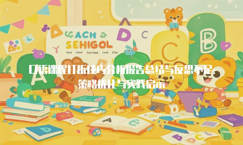 口语课程打折技巧分析报告总结与反思不足：策略优化与实践启示