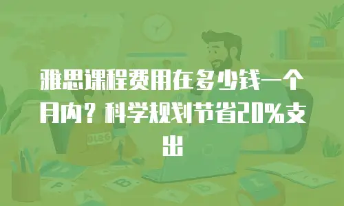 雅思课程费用在多少钱一个月内？科学规划节省20%支出