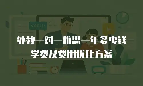 外教一对一雅思一年多少钱学费及费用优化方案