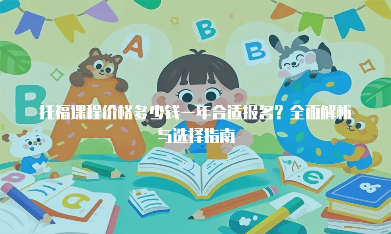 托福课程价格多少钱一年合适报名？全面解析与选择指南